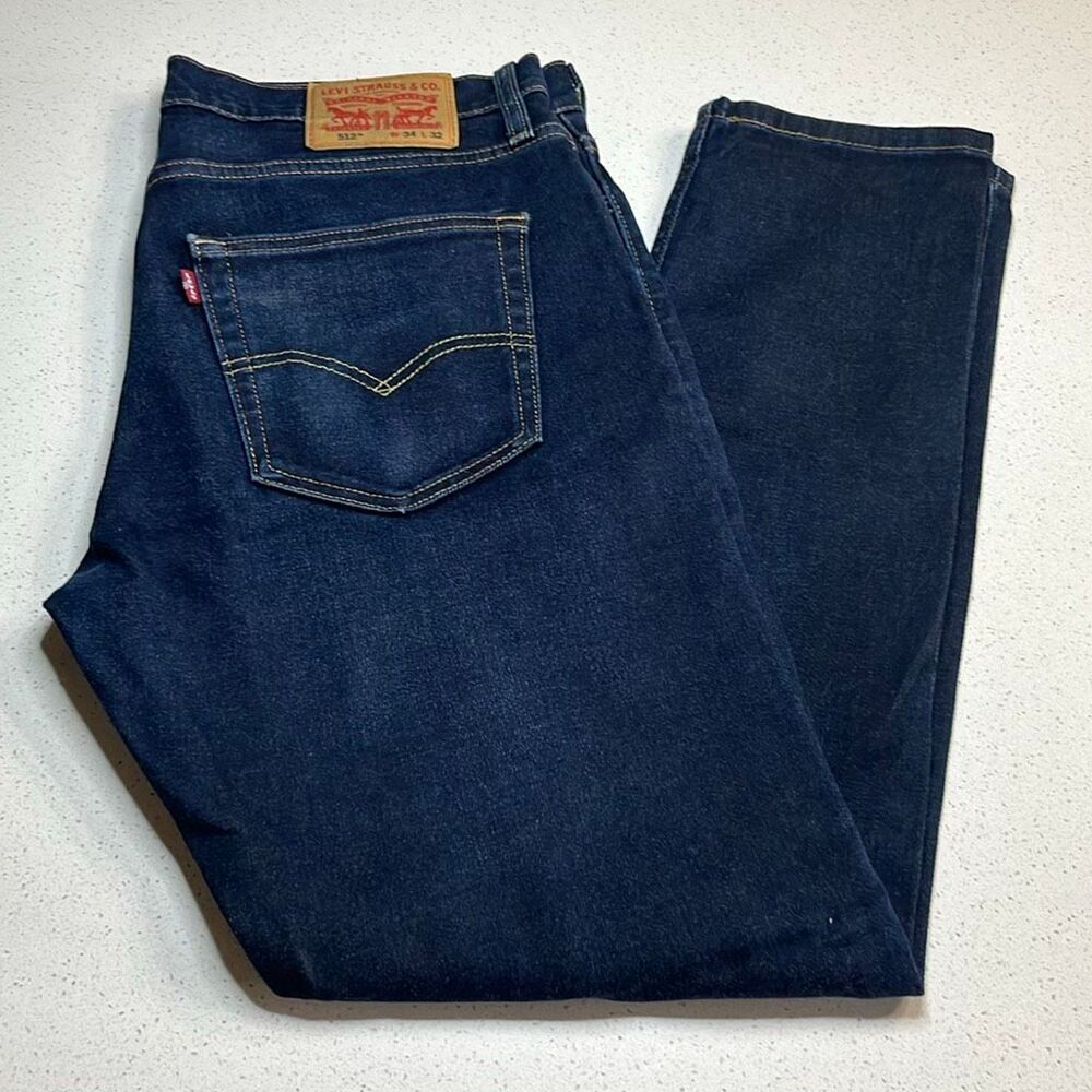 Levi’s 512 Waterless Slim Tapered Blue Jeans Size 34x32
